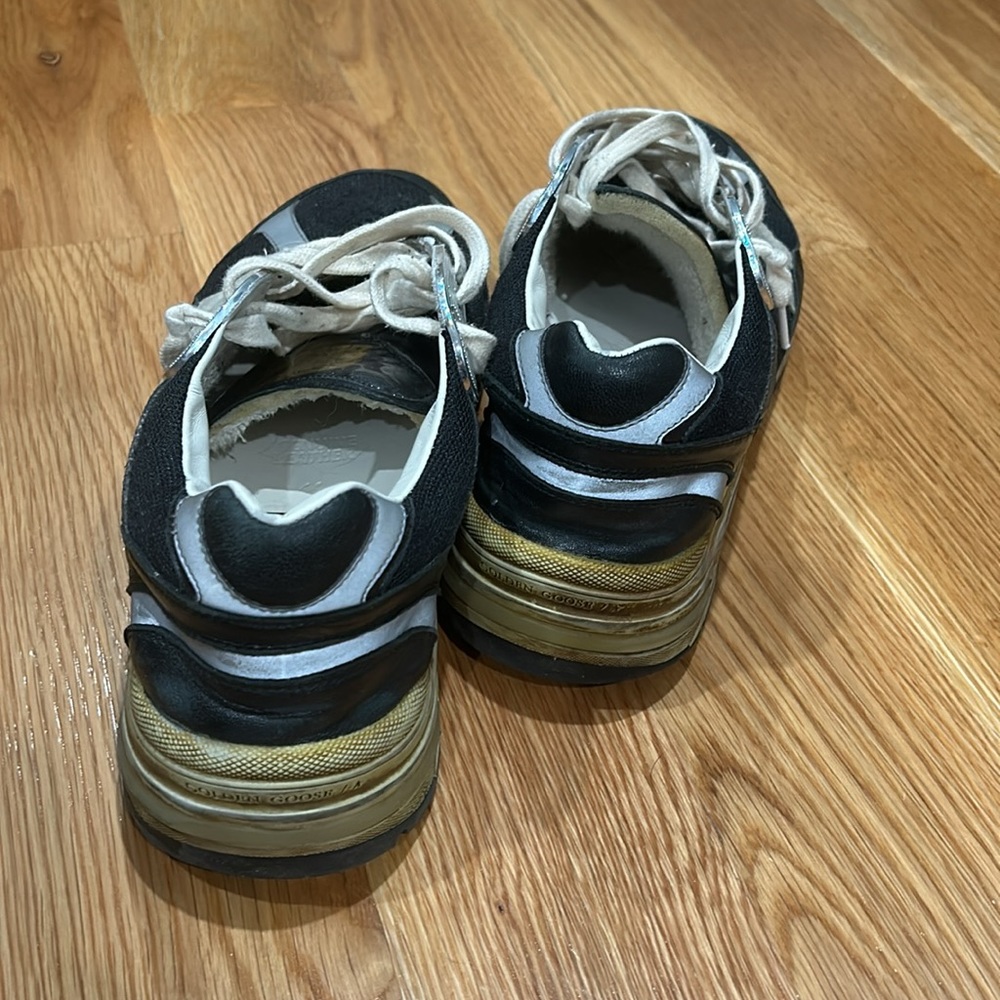 Men's Dad-Star in black mesh and nappa with ice-colored star 44 - Picture 4 of 6